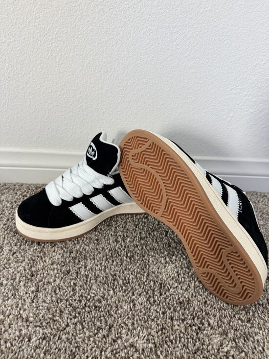 adidas Campus 2 Black ID9844 at PRM US Adidas Black Casual Flat Sneakers Size 5 Everyday Comfort Style
